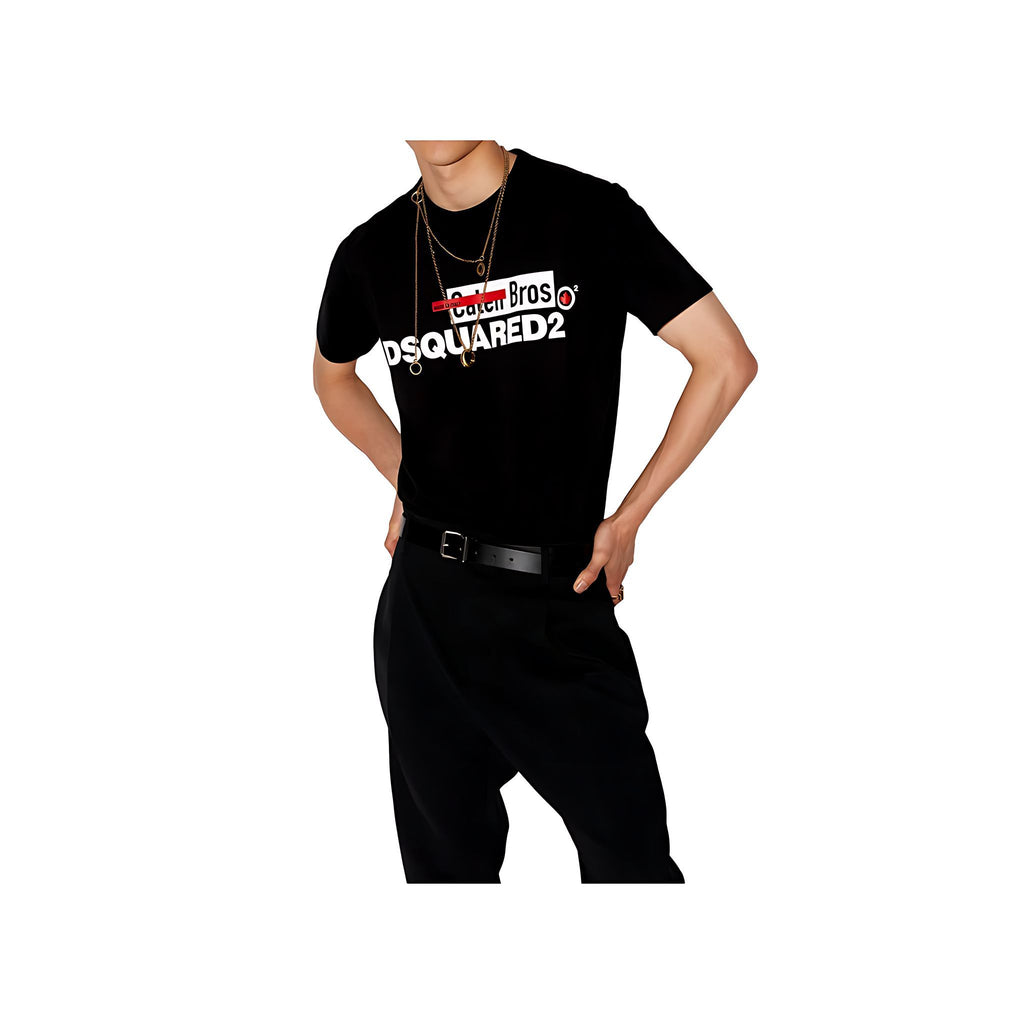 Dsquared2 Caten Bros T-Shirt Herren Schwarz