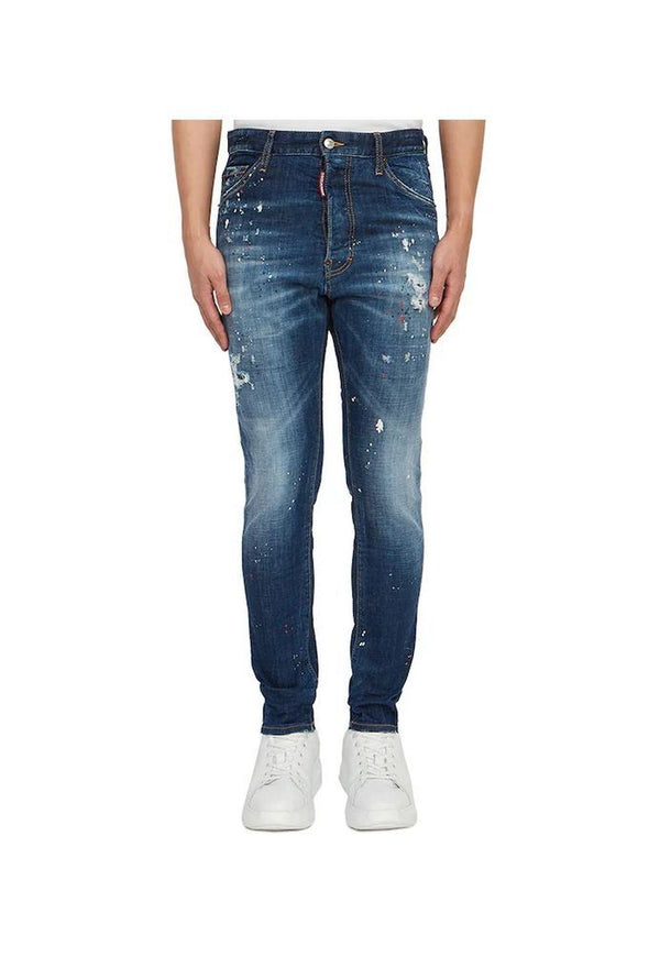 Dsquared2 Distressed Paint-Splatter Denim Jeans Herren