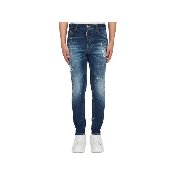 Dsquared2 Distressed Paint-Splatter Denim Jeans Herren