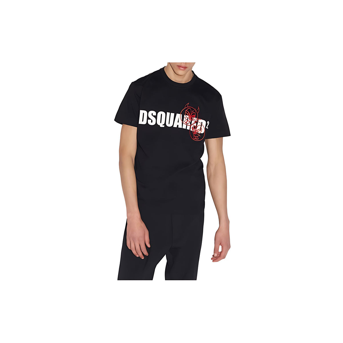 Dsquared2 Doodle Logo T-Shirt Herren Schwarz