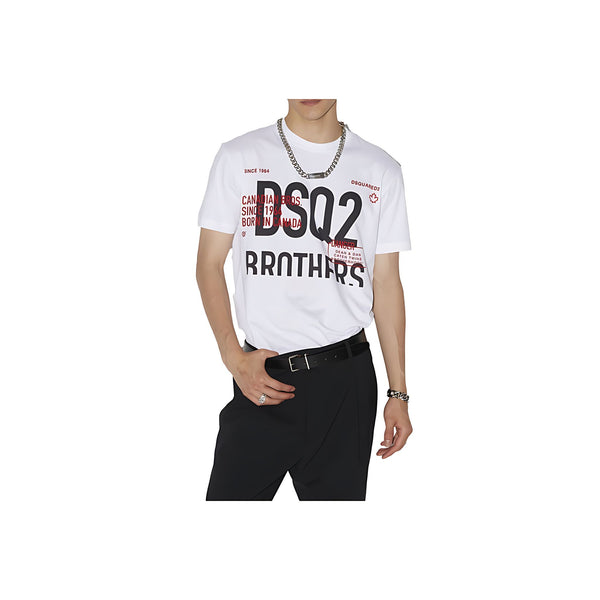 Dsquared2 DSQ2 Bro Cool T-Shirt Weiß Herren