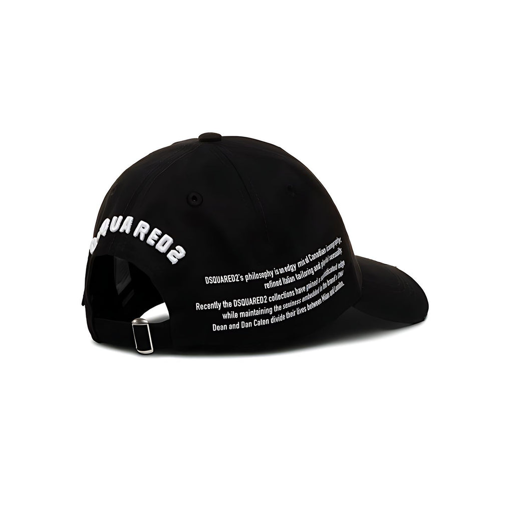 Dsquared2 Embroidered Baseball Cap Schwarz Unisex