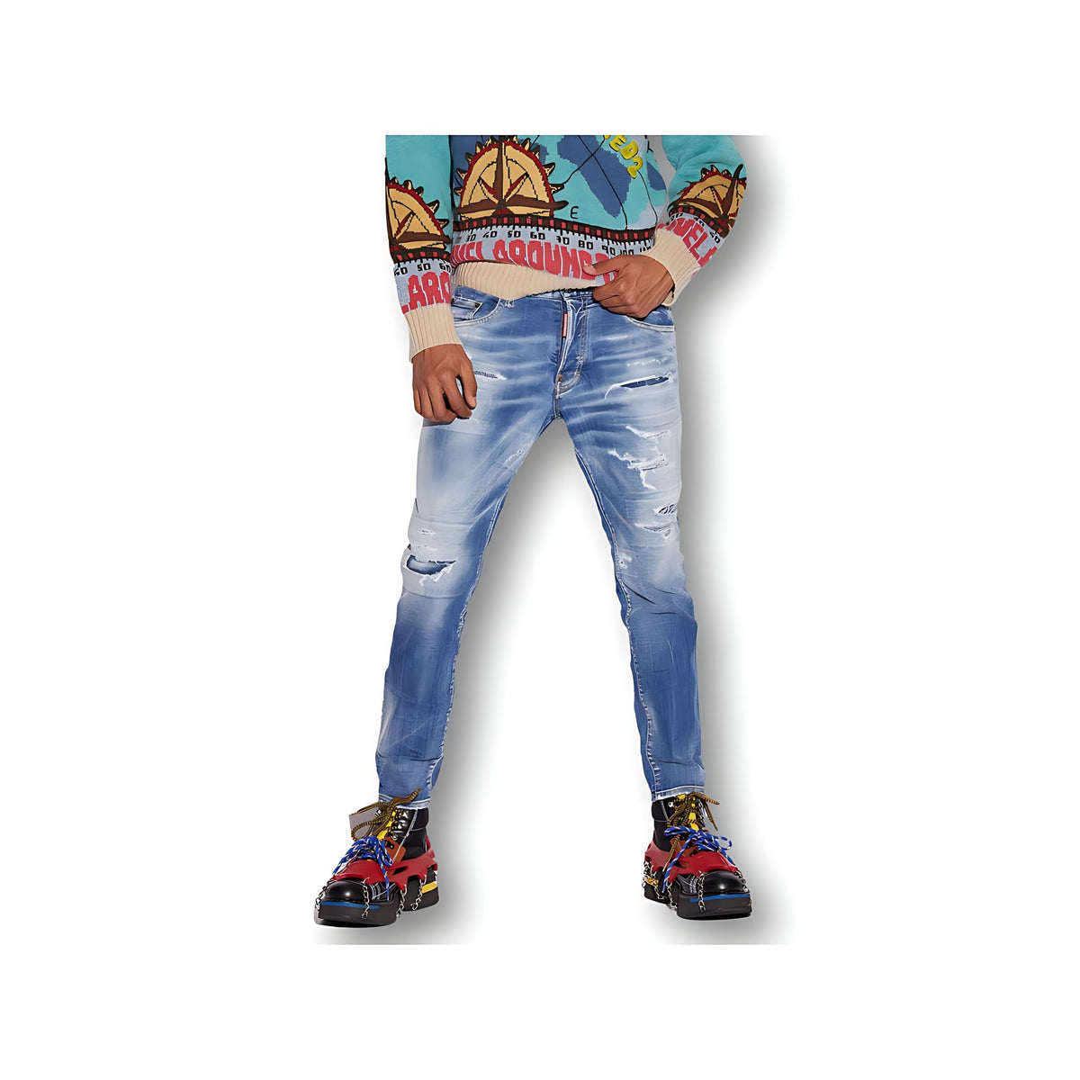 Dsquared2 Light Sandy Jeans Blau Herren