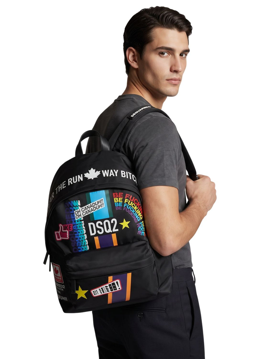 Dsquared2 Traveller Patch Rucksack mit Print