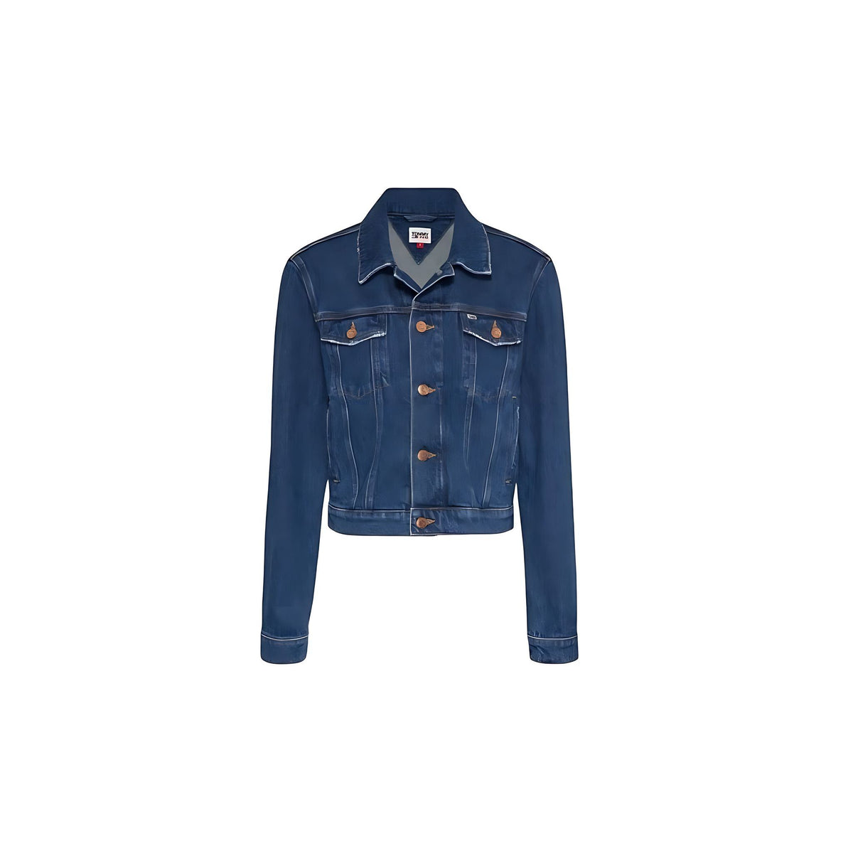 Tommy Hilfiger Damen Jeansjacke Flag-Backprint