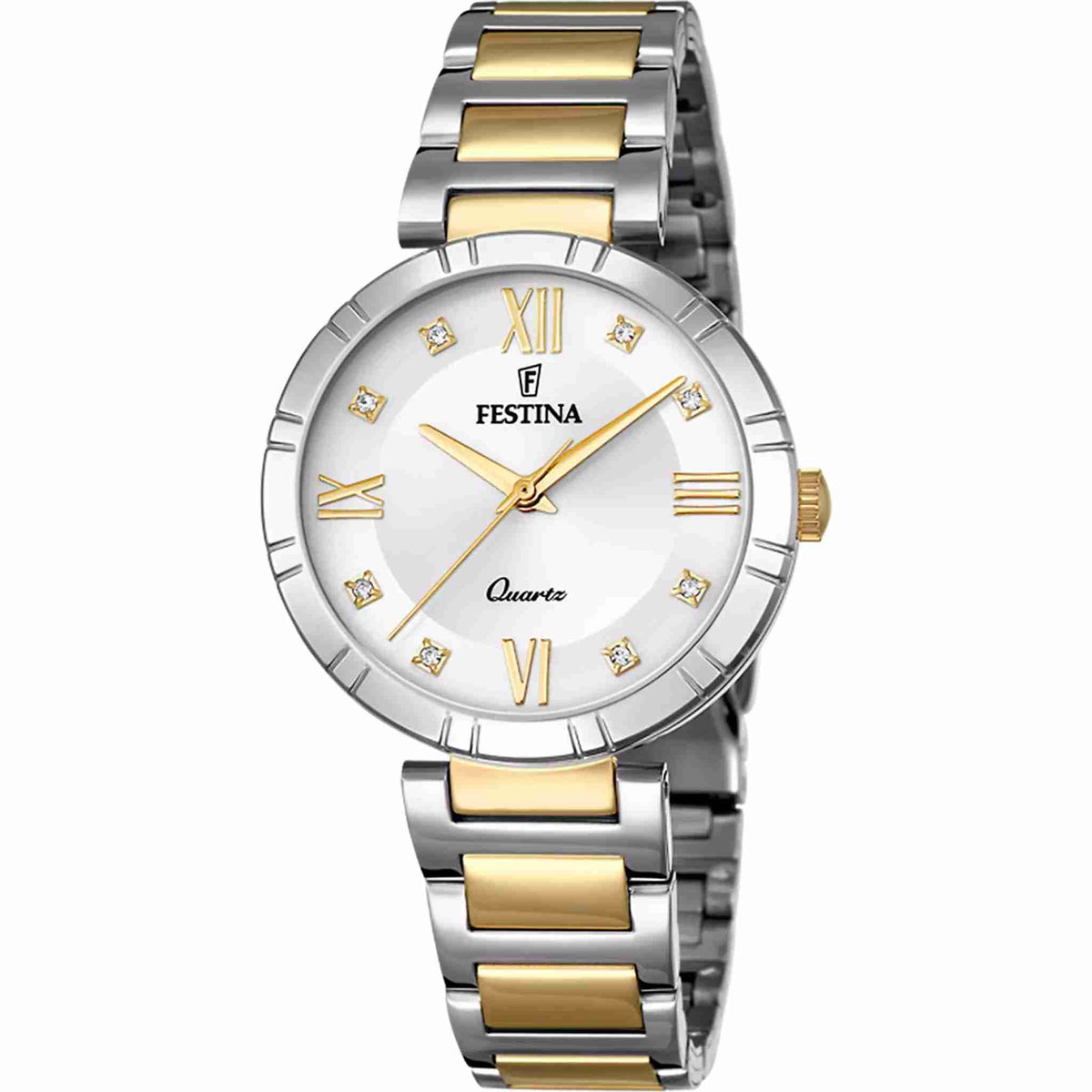 Festina Mademoiselle F16937/A Damenuhr mit Bicolor-Edelstahlband Hauptbild