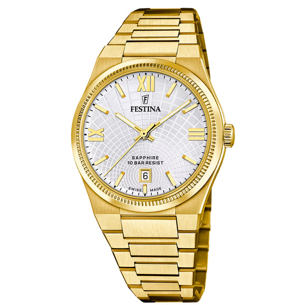 Herrenuhr Festina Swiss Made Herrenuhr Rivé F20057