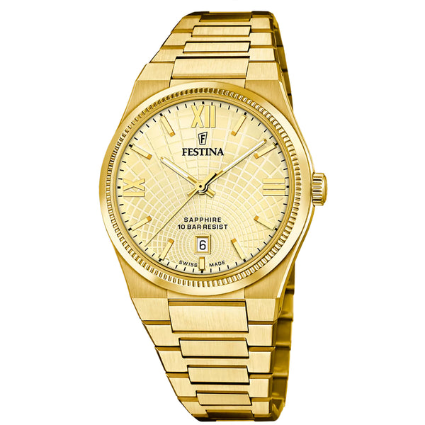 Herrenuhr Festina Swiss Made Herrenuhr Rivé F20057