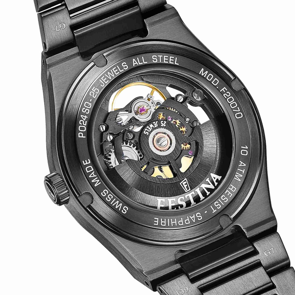 Festina Swiss Made Herrenautomatikuhr Rivé Sq F20070/1