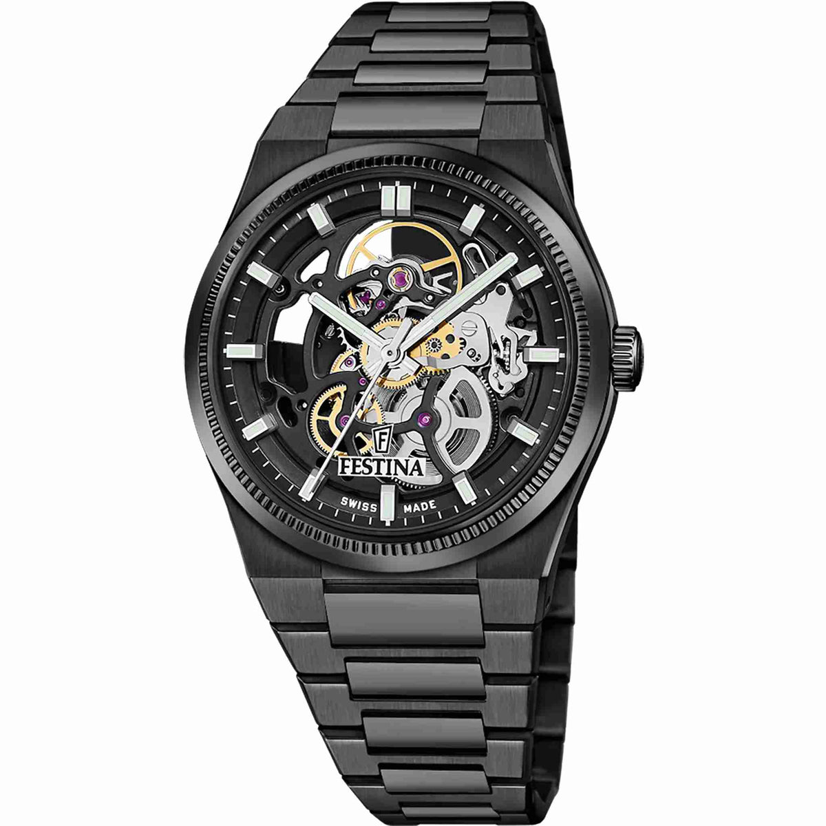 Festina Swiss Made Herrenautomatikuhr Rivé Sq F20070/1 Hauptbild