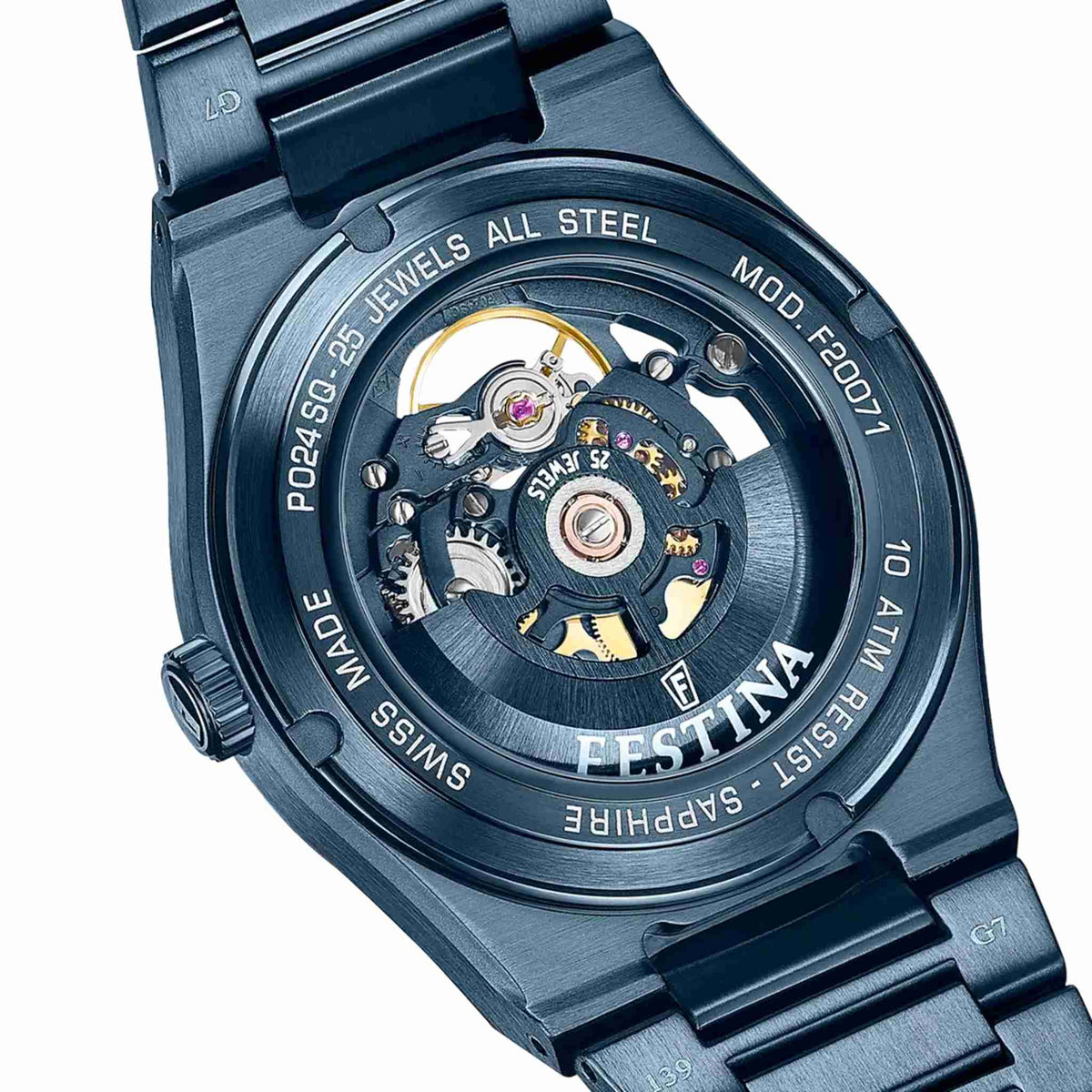 Festina Swiss Made Rivé Sq Herren Automatikuhr F20071/1