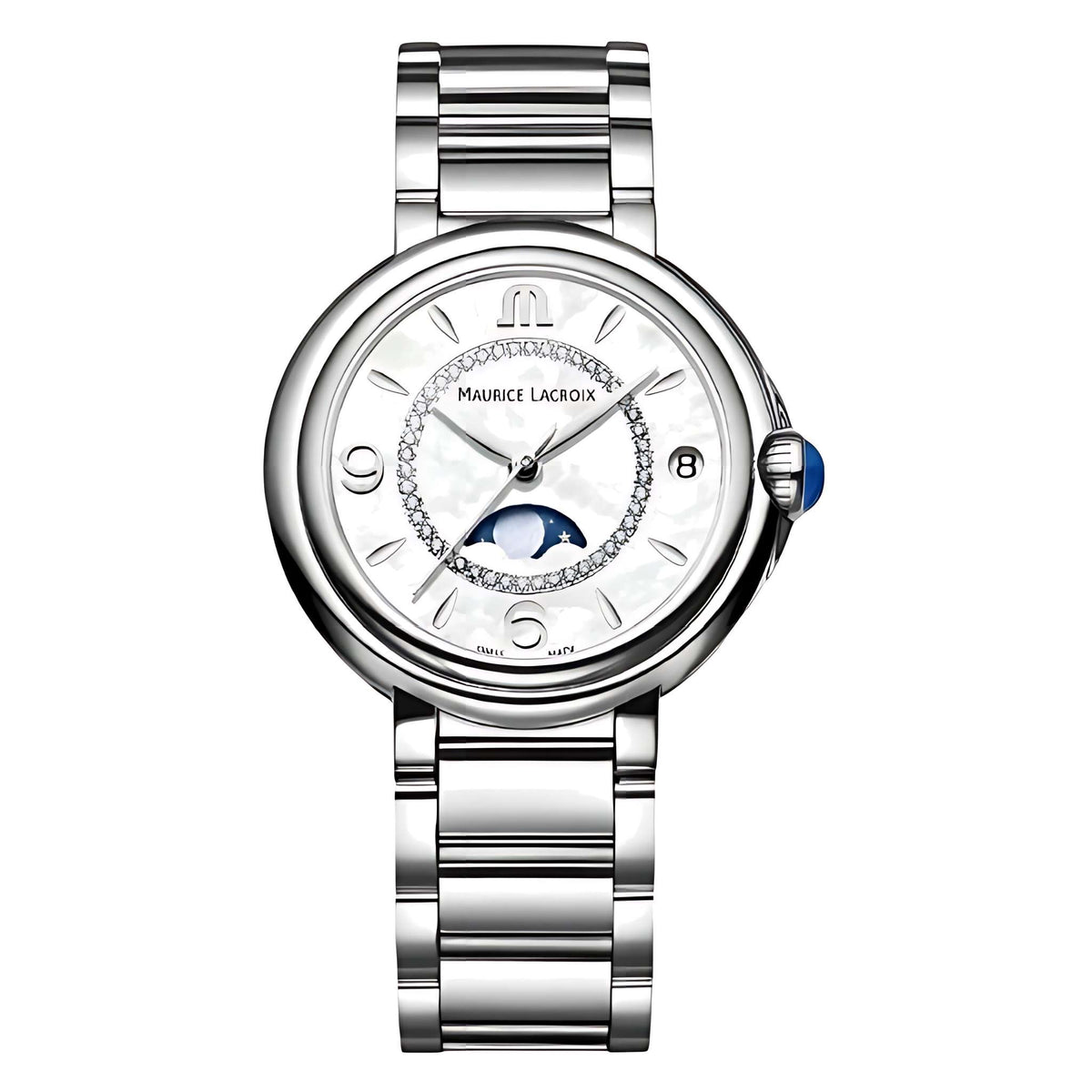 Maurice Lacroix FIABA Moonphase 32 mm Perlmutt Diamanten FA1084-SS002-170-1 Hauptbild