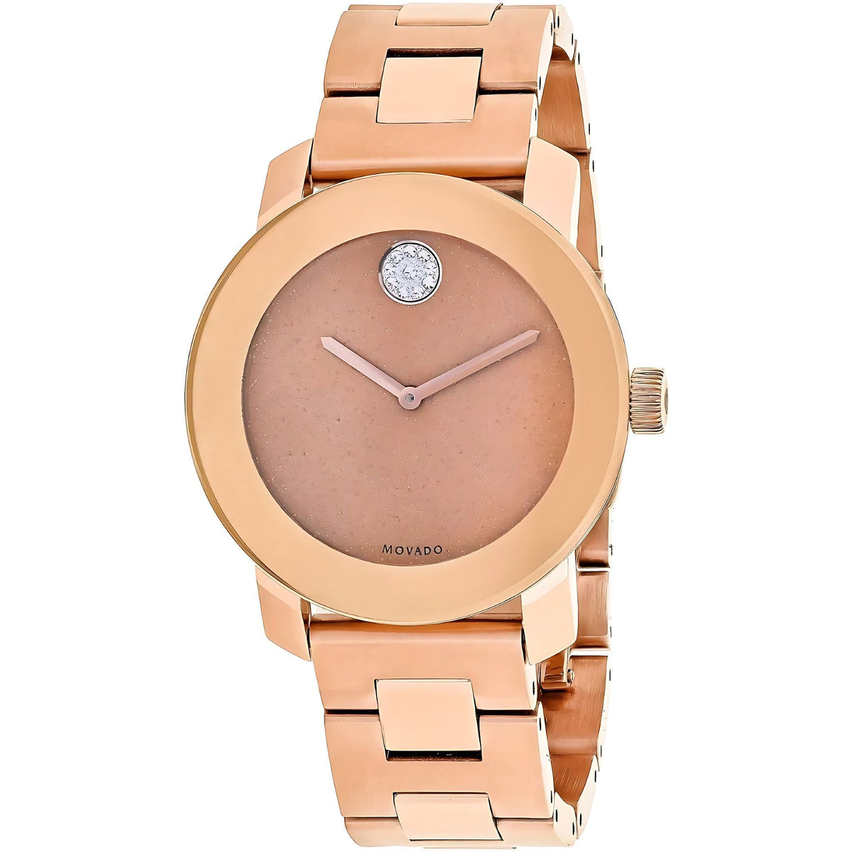 Movado Bold Damenuhr roségold Edelstahl