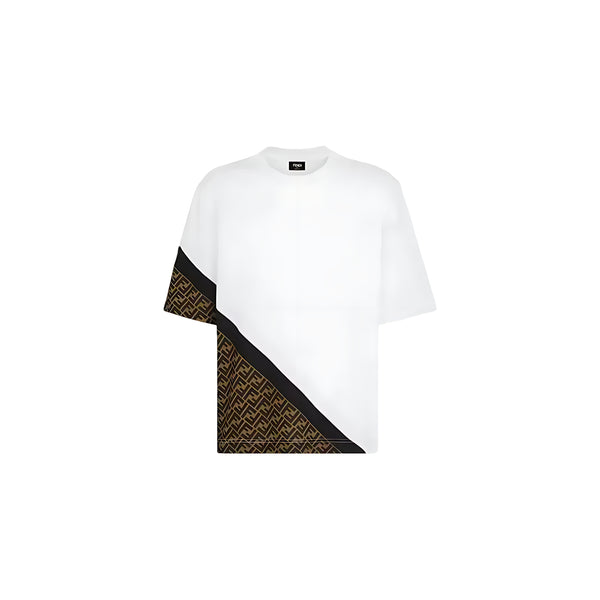 Fendi Diagonal T-Shirt Weiß Herren