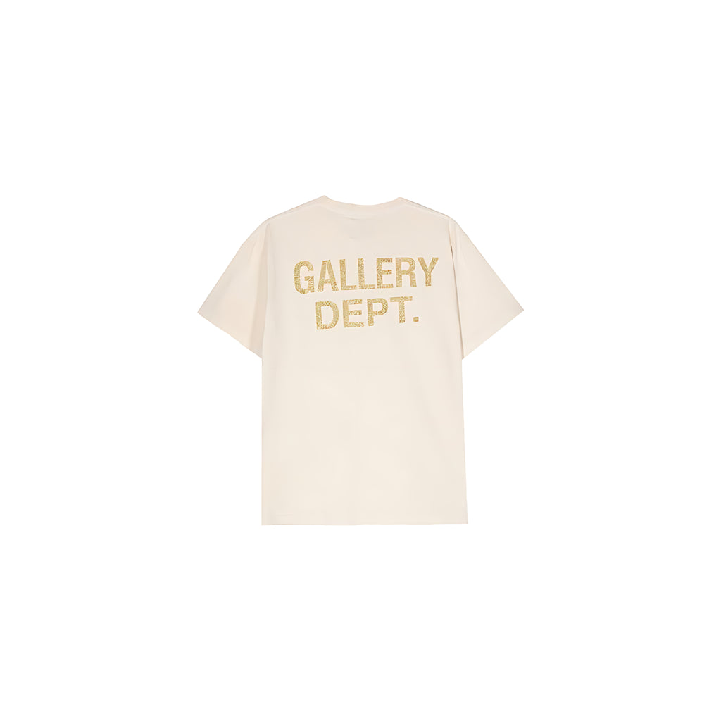 Gallery Dept. Breaking News Logo T-Shirt Beige Unisex
