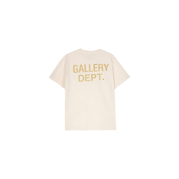 Gallery Dept. Breaking News Logo T-Shirt Beige Unisex