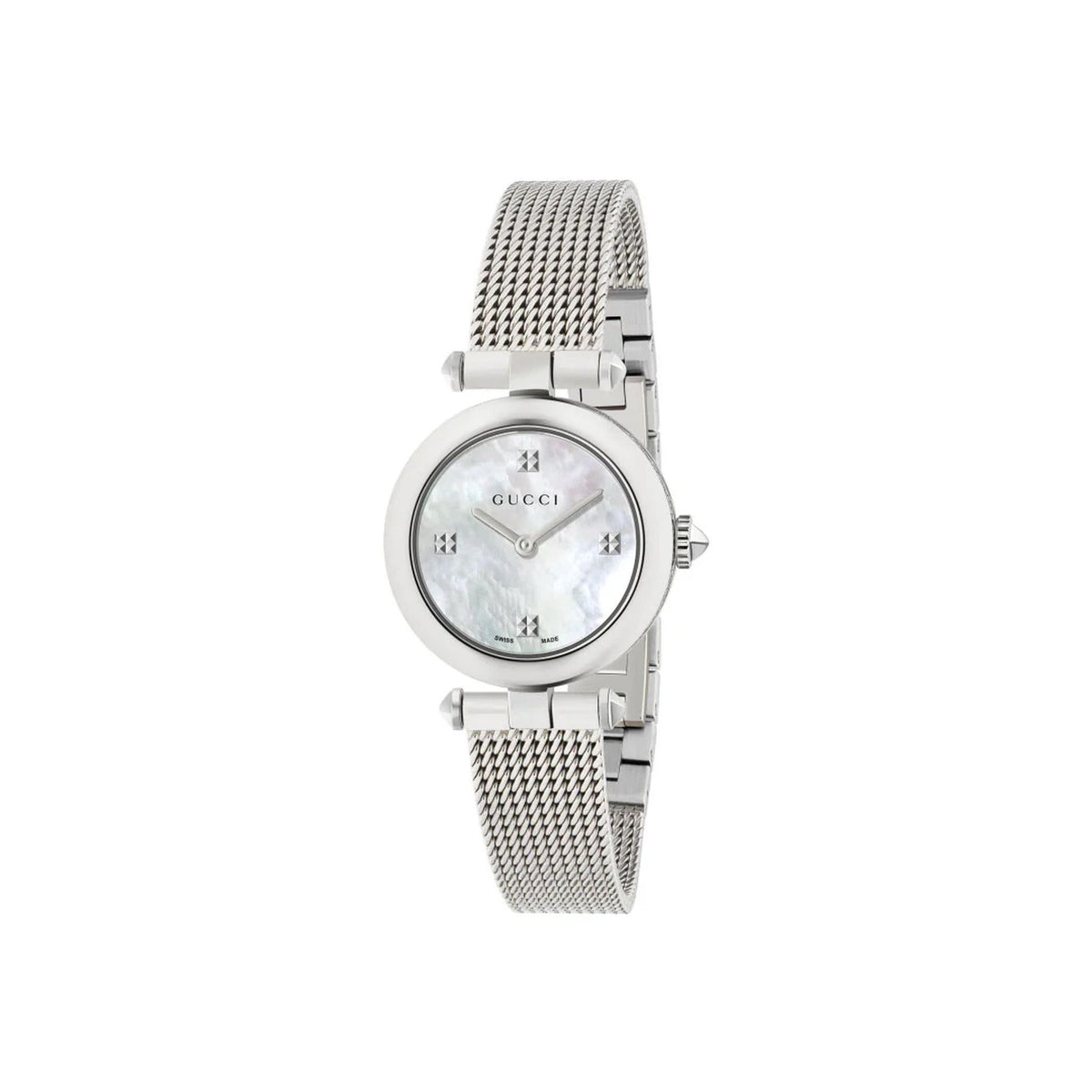 Gucci G-Timeless Lady Damenuhr aus Edelstahl silber
