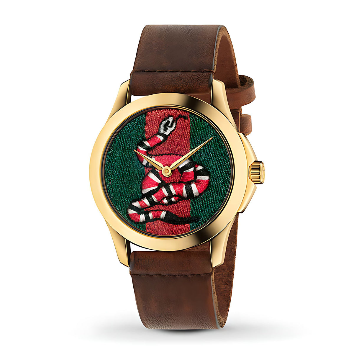 Gucci G-Timeless Le Marche des Merveilles Damenuhr gold braun Hauptbild