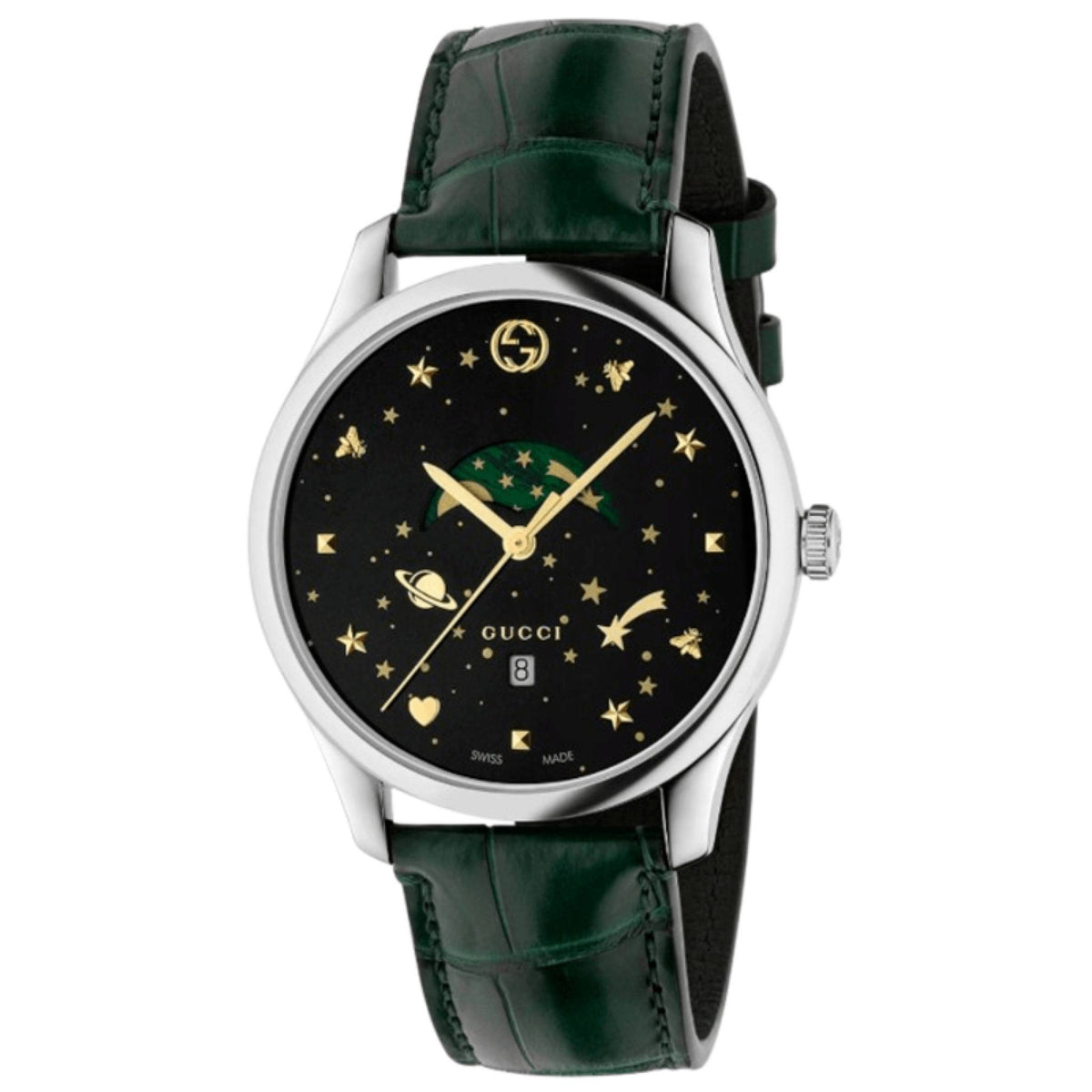 Gucci G-Timeless Herrenuhr aus Edelstahl Model YA126326