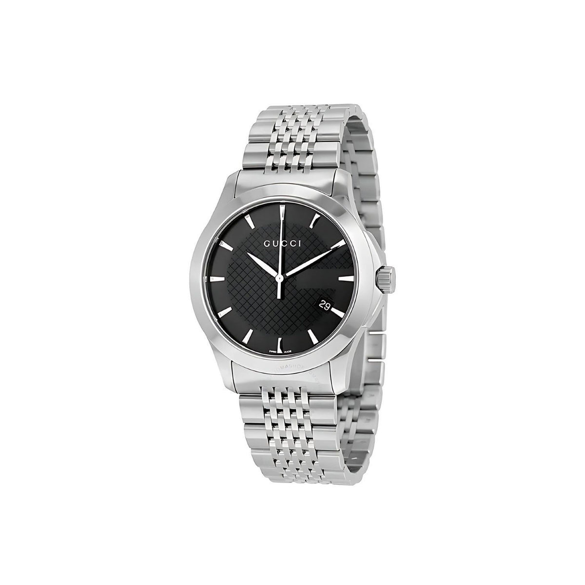 Gucci G-Timeless Herrenuhr aus Edelstahl Model YA126402