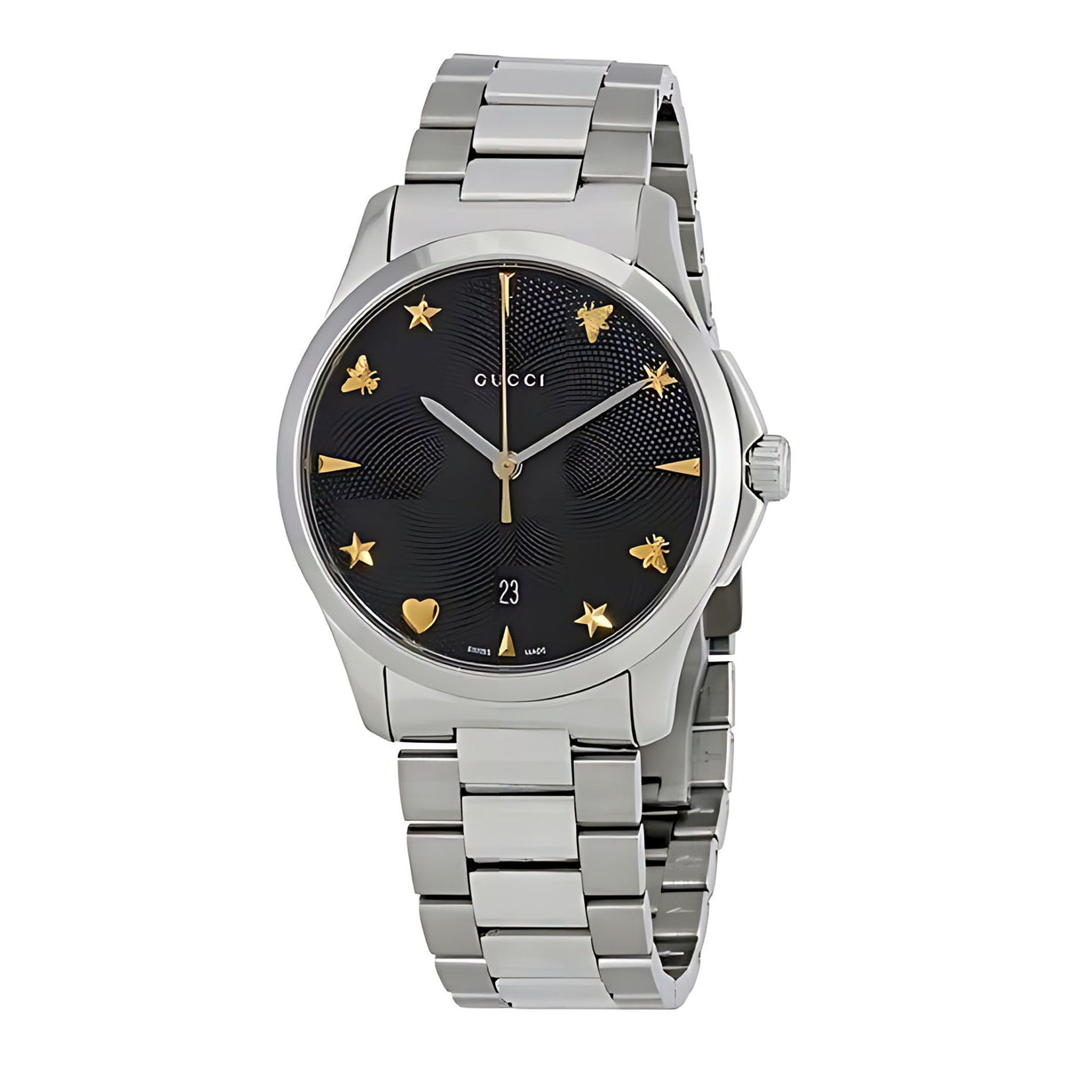 Gucci GTimeless Damenuhr aus Edelstahl silber