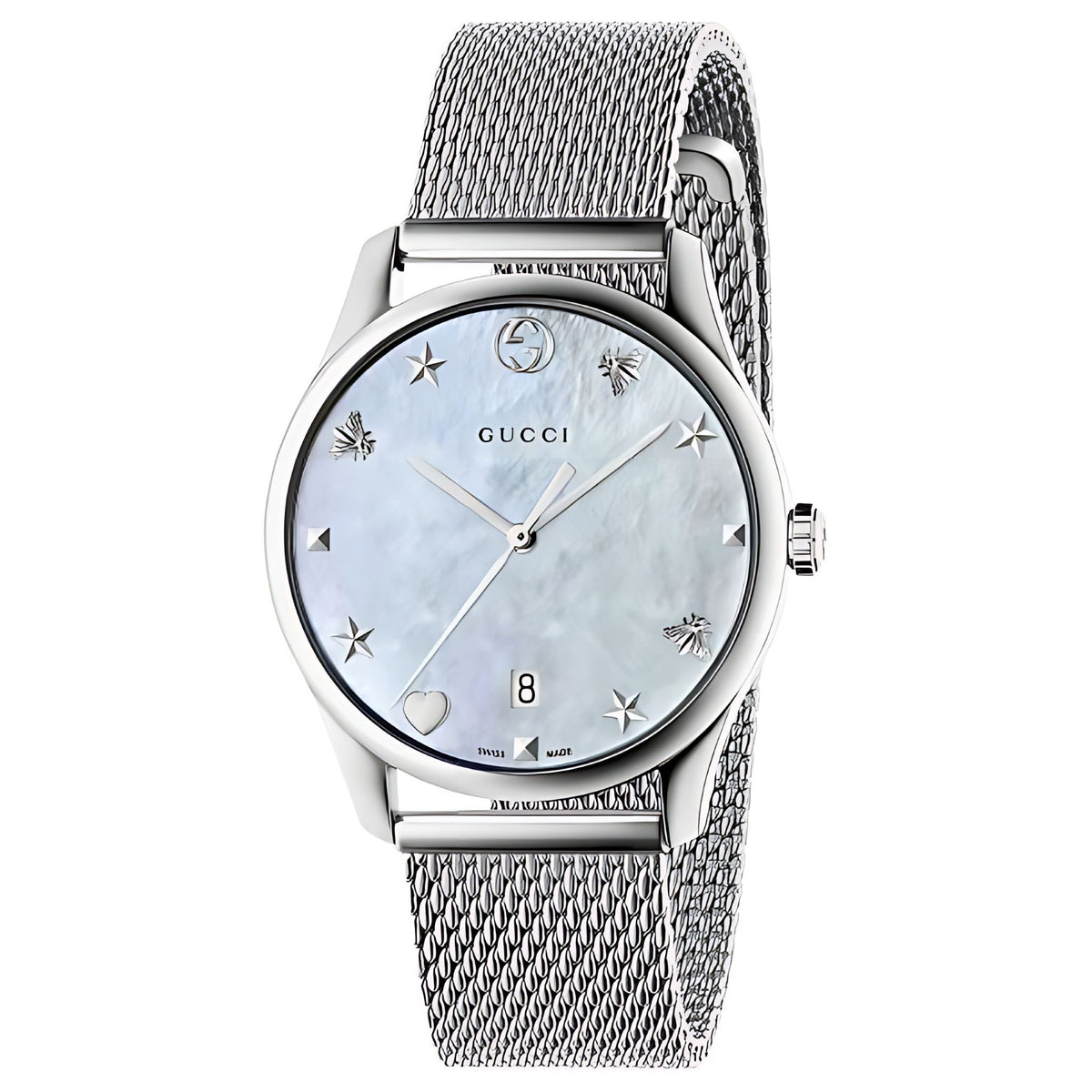 Gucci G-Timeless Damenuhr aus Edelstahl silber Hauptbild
