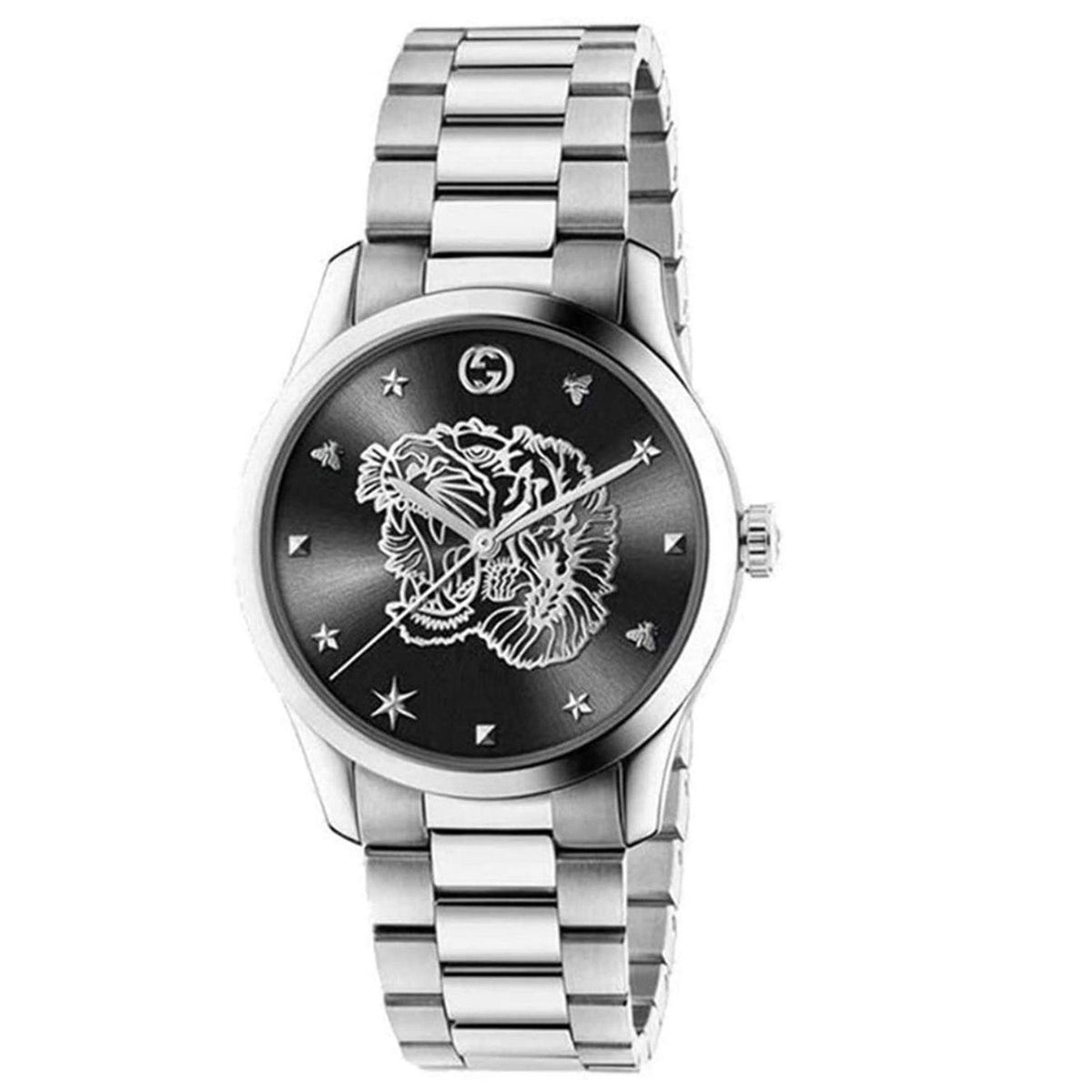 Gucci G-Timeless Herrenuhr aus Edelstahl Model YA1264125