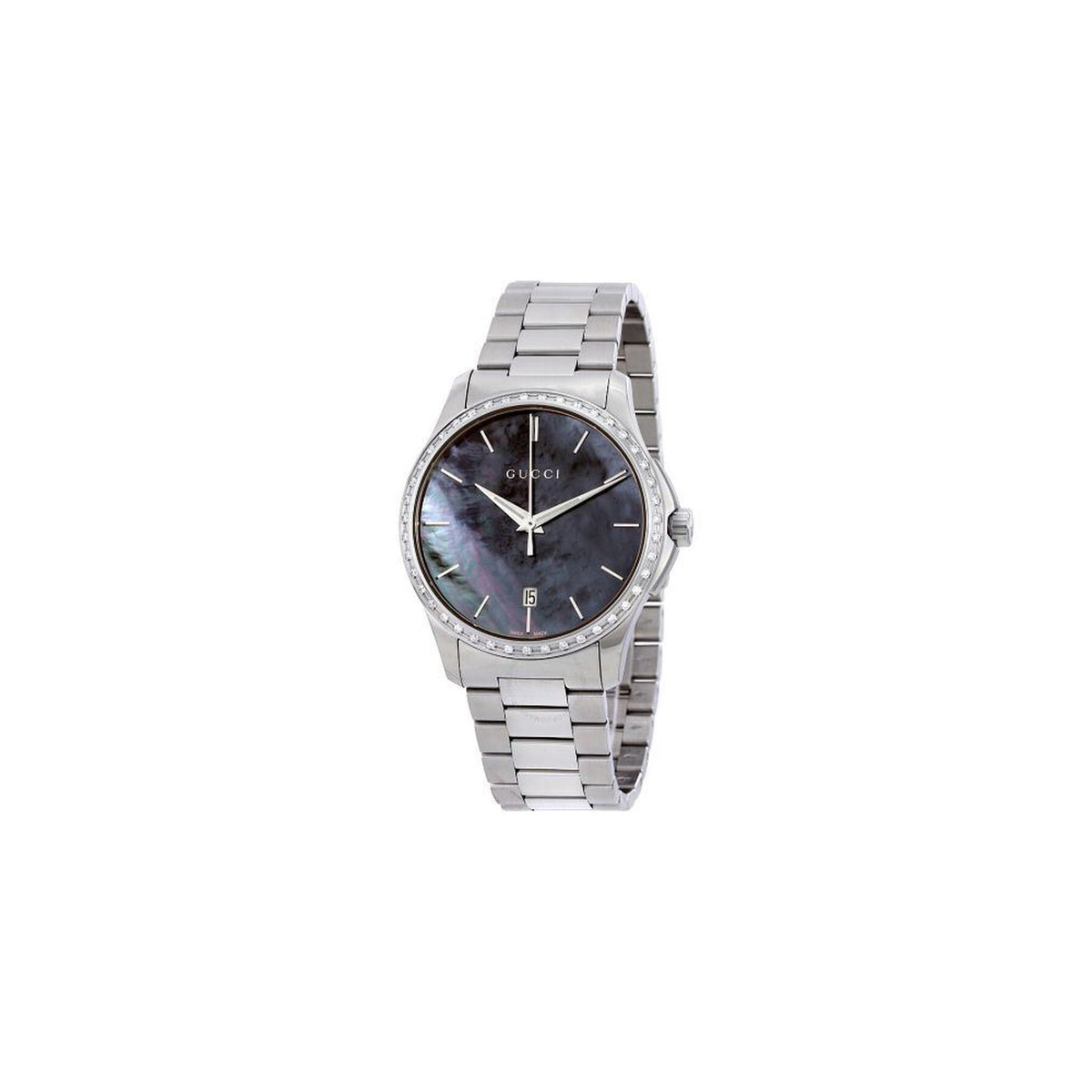 Gucci G-Timeless Herrenuhr aus Edelstahl Model YA126458