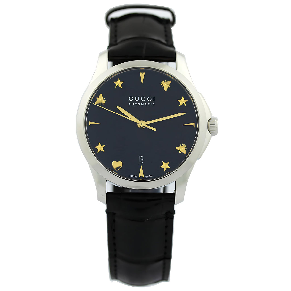Gucci G-Timeless Herrenuhr aus Edelstahl Model YA126469