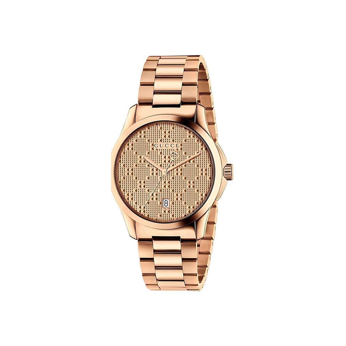 Gucci G-Timeless Herrenuhr aus Edelstahl Model YA126482