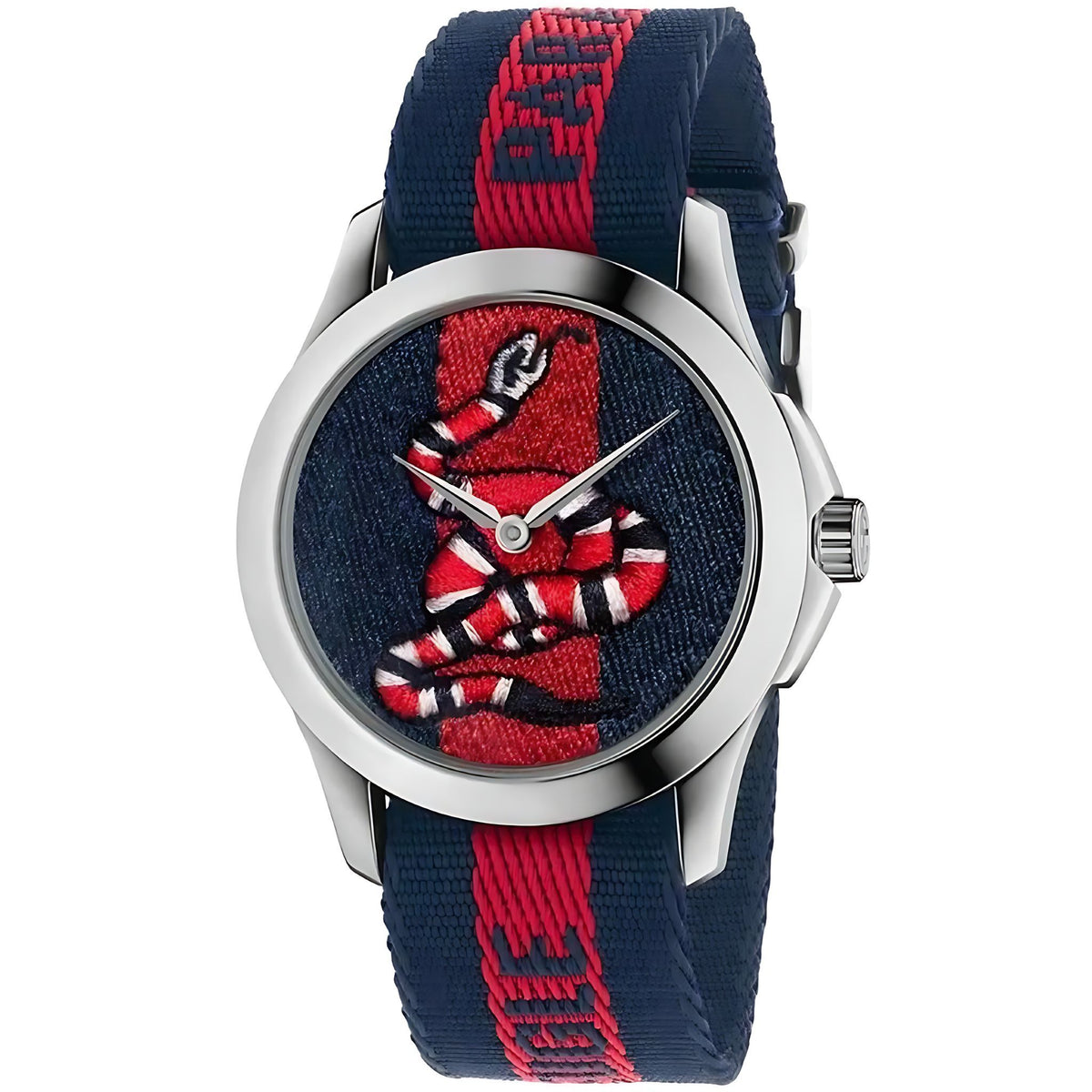 Gucci G-Timeless Herrenuhr aus Edelstahl Model YA126493