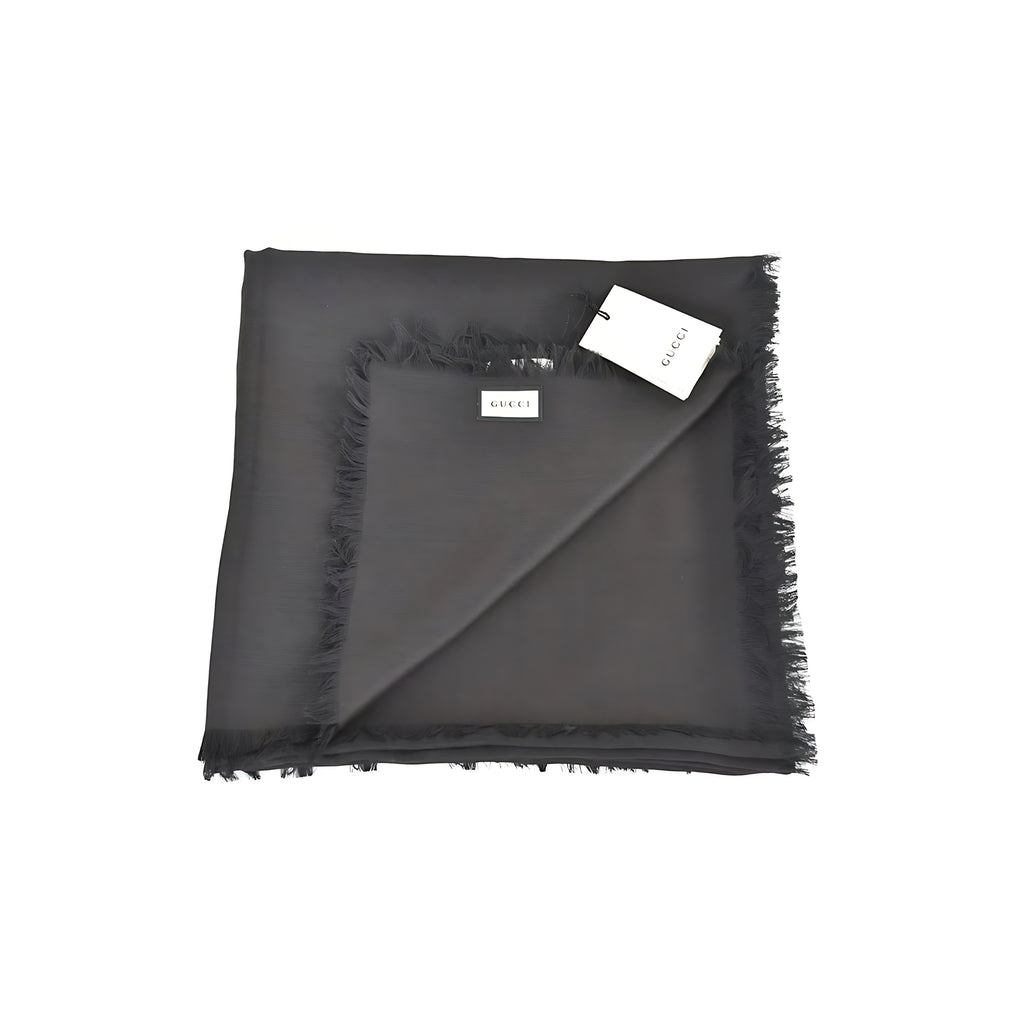 Gucci Schal Tuch GG Guccissima Muster Schwarz