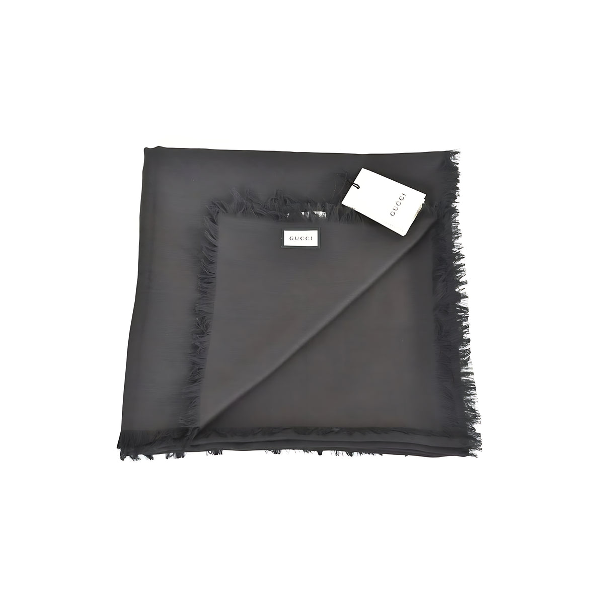 Gucci Schal Tuch GG Guccissima Muster Schwarz