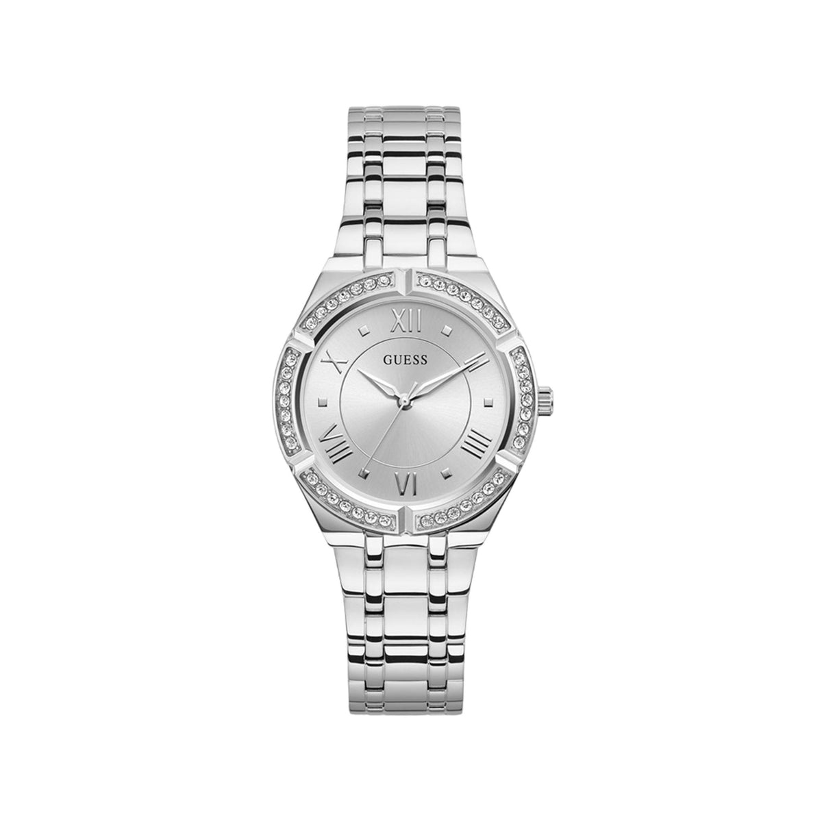 Guess Cosmo Damen Quarz Armbanduhr Silber Edelstahl GW0033L1 Hauptbild