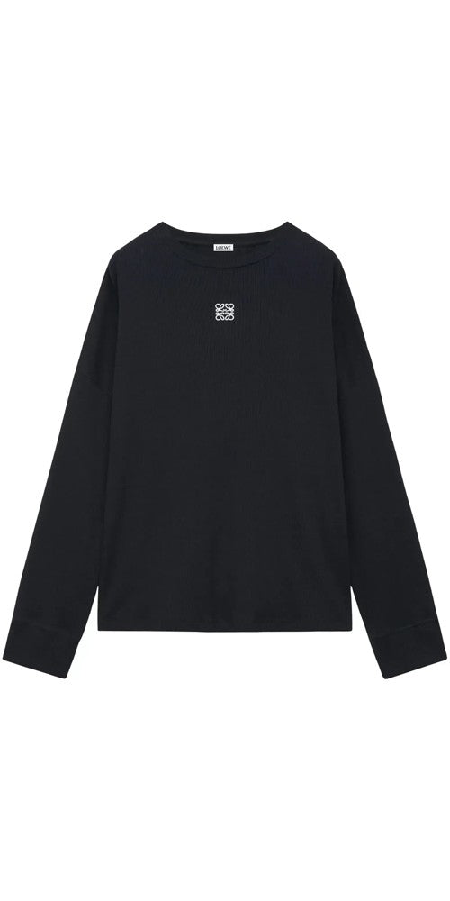 Loewe Oversize Langarm T-Shirt schwarz Hauptbild