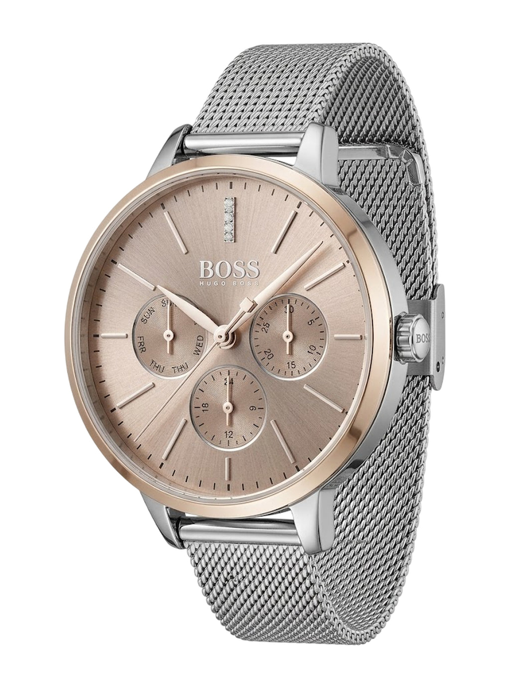 Hugo Boss Symphony Damenuhr HB1502423 silber roségold