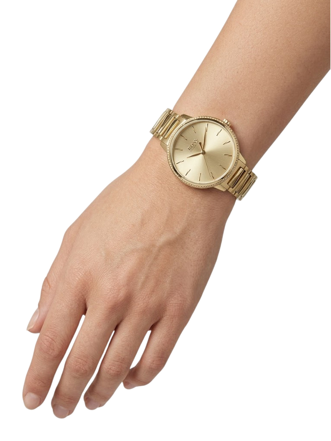 Hugo Boss Signature Damenuhr HB1502541 Goldfarben Edelstahl Zweitbild