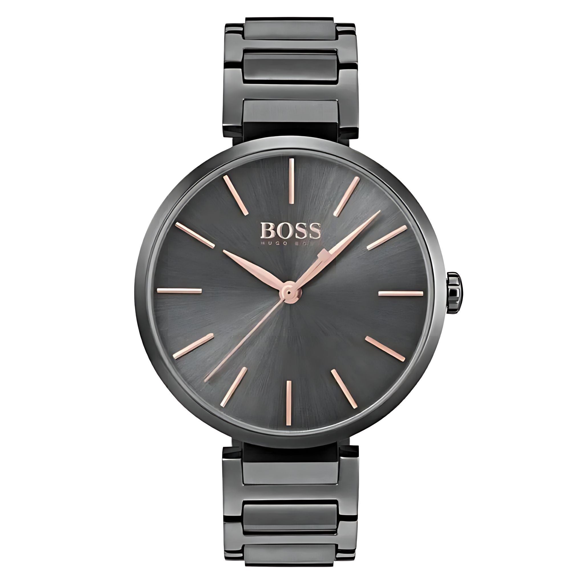 Hugo Boss Damenuhr Edelstahl anthrazit Zweitbild