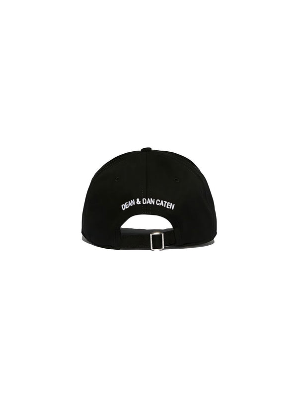 Dsquared2 Icon Spray Baseball Cap aus Baumwolle Schwarz