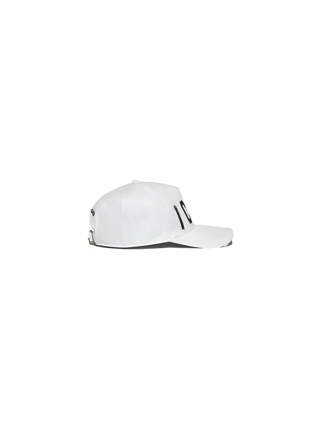 Dsquared2 Icon Spray Unisex Baseball Cap aus Baumwolle Weiß
