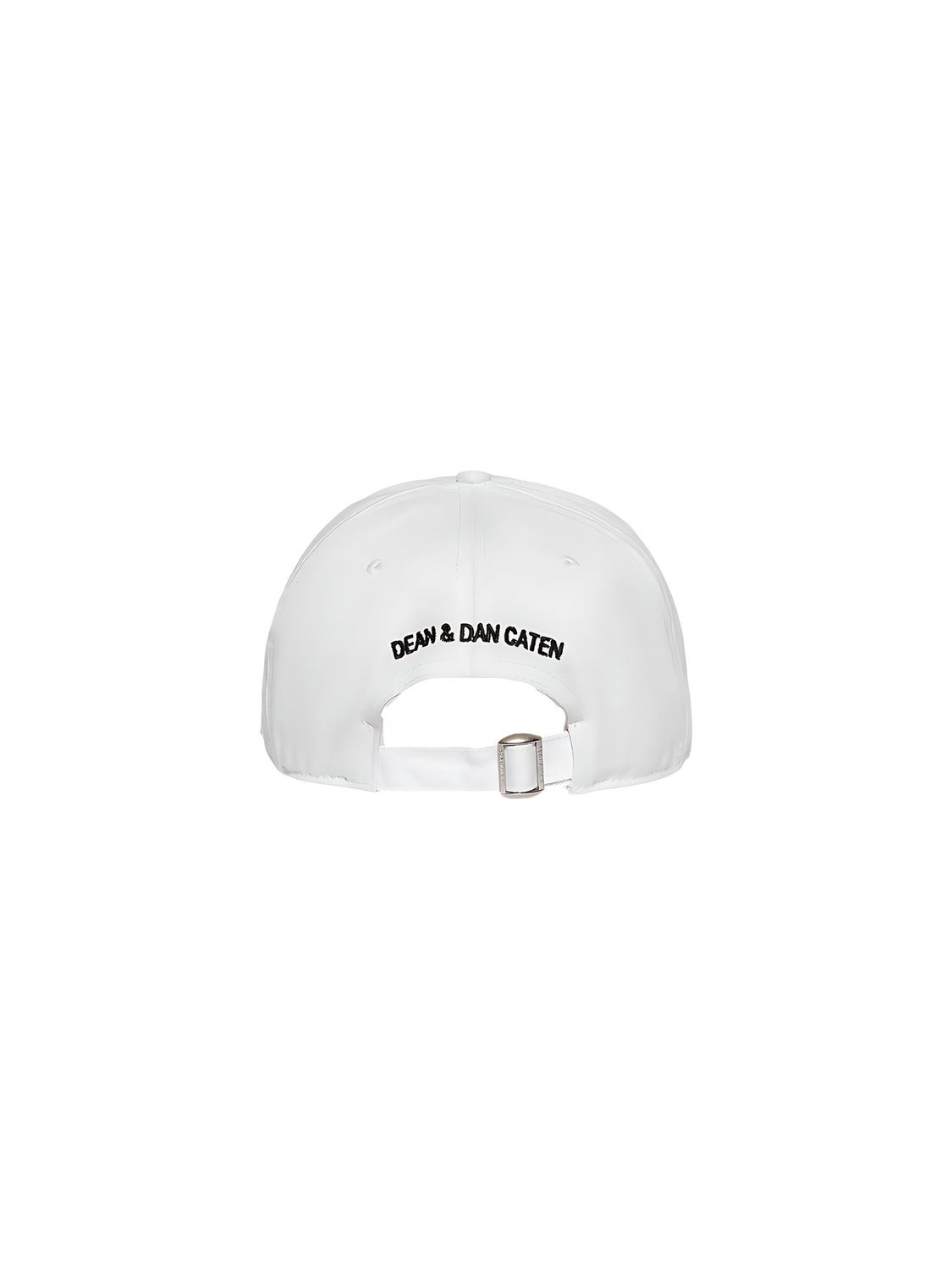Dsquared2 Icon Spray Unisex Baseball Cap aus Baumwolle Weiß