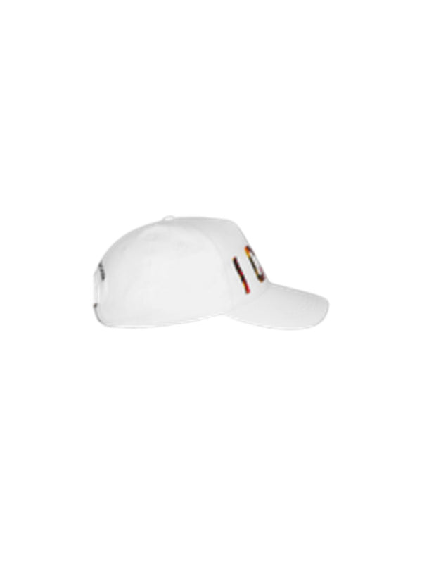 Dsquared2 Icon Sunset Baseball Cap aus Baumwolle Weiß
