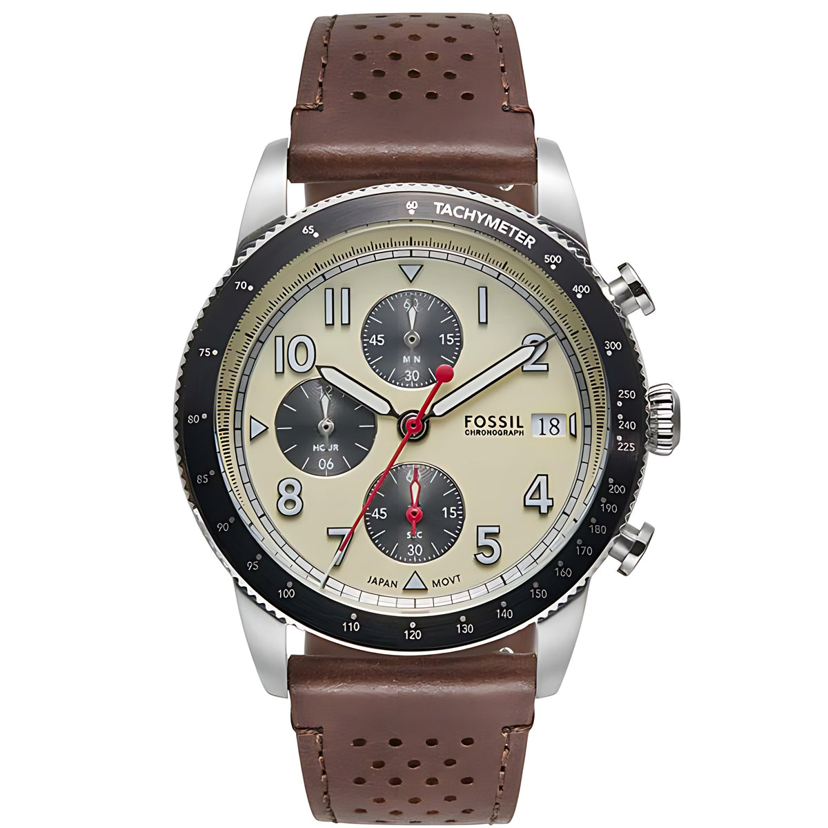 Fossil Sport Tourer Chronograph Brown Leather Watch FS6042 Hauptbild
