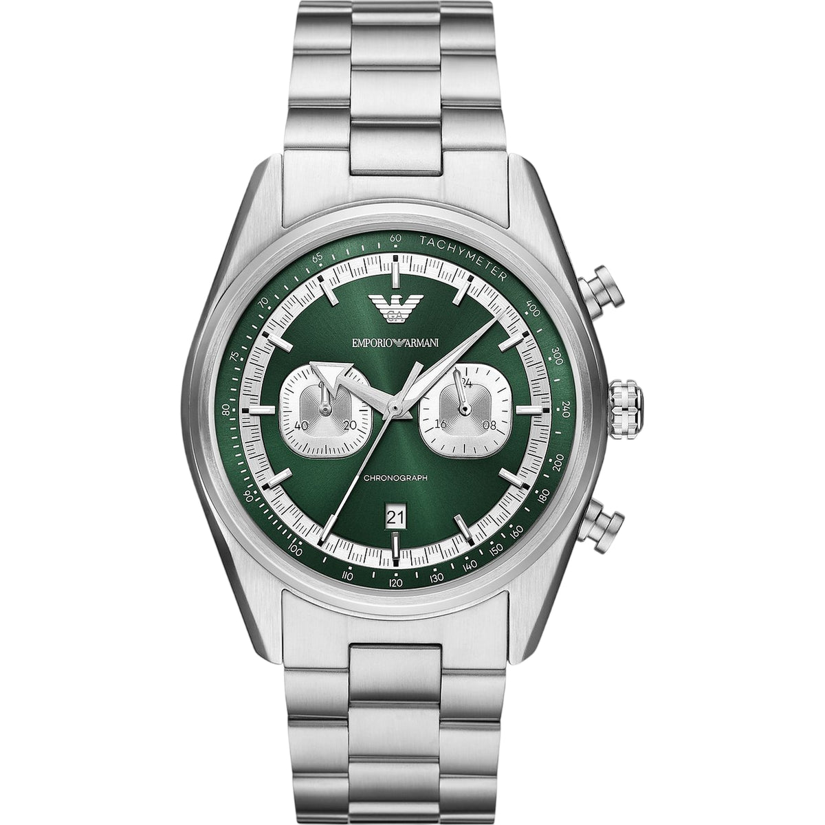 Emporio Armani Chronograph Edelstahl Silber AR11637