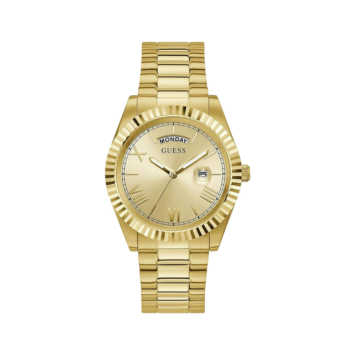 Guess Connoisseur Herren-Uhr aus goldfarbenem Edelstahl GW0265G2
