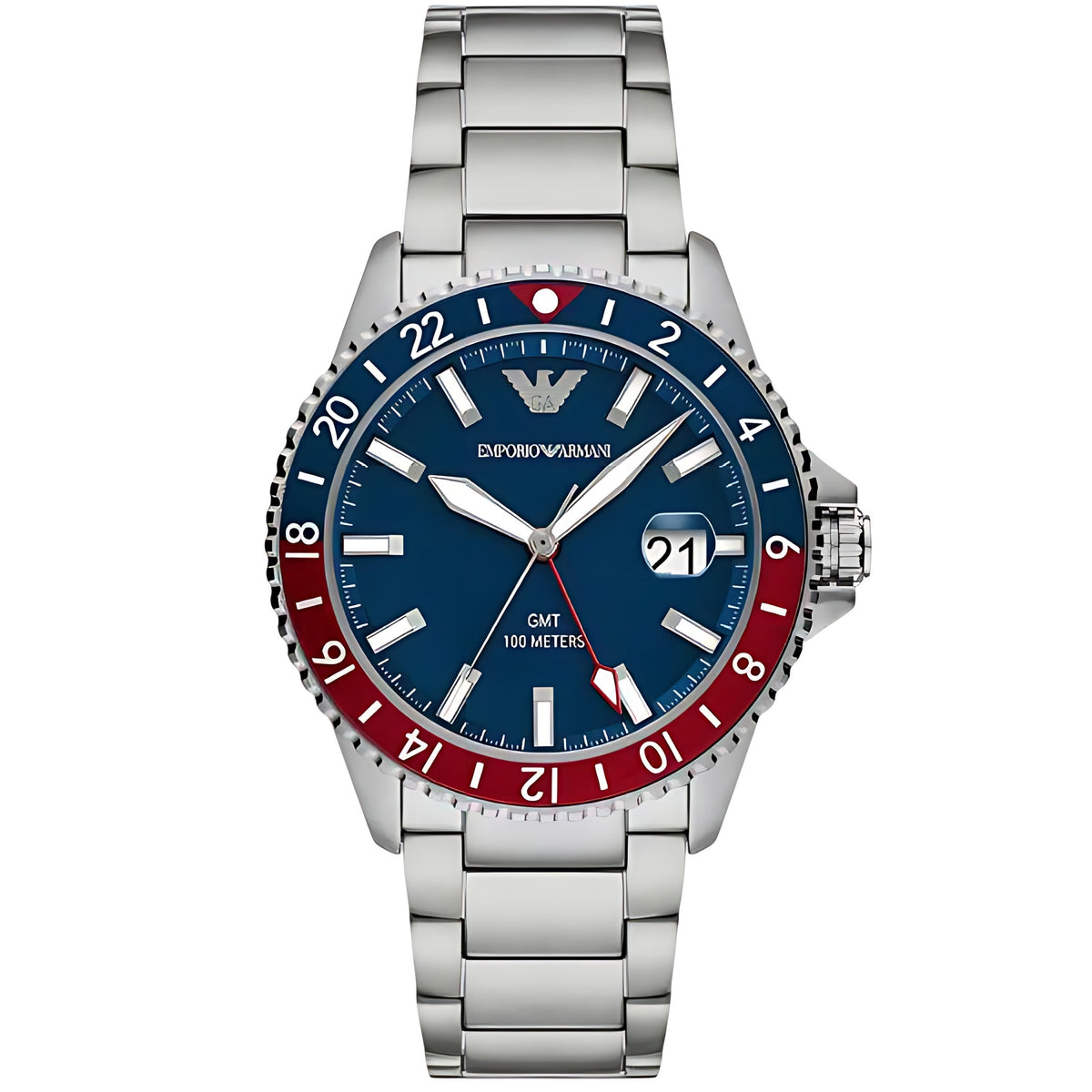 Emporio Armani Diver Quarzuhr Edelstahl Blau AR11590