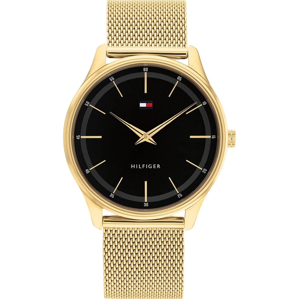 Tommy Hilfiger Adrian Quarzuhr Schwarz Gold 1710469
