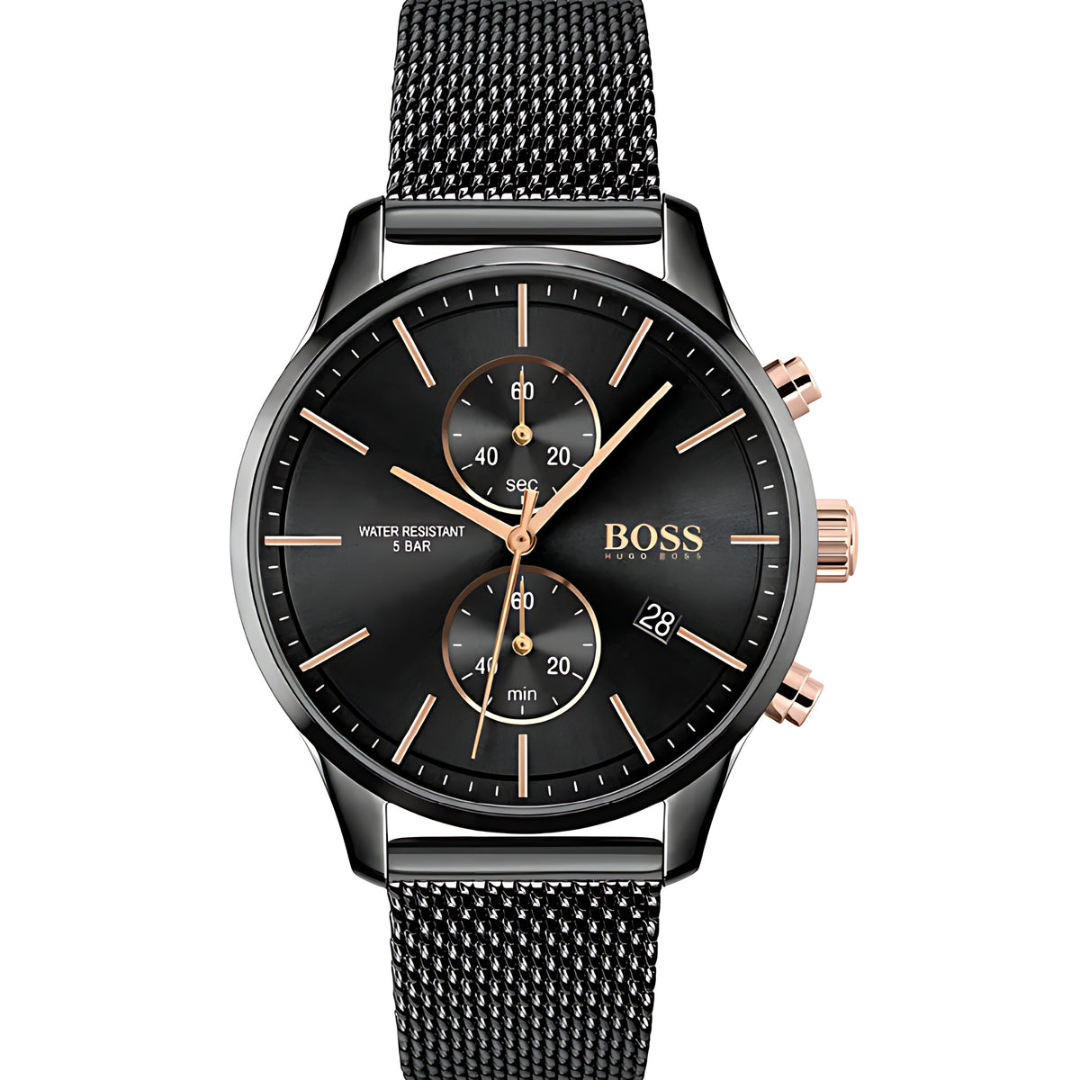 Hugo Boss Associate Chronograph Schwarz Edelstahl HB1513811 Hauptbild