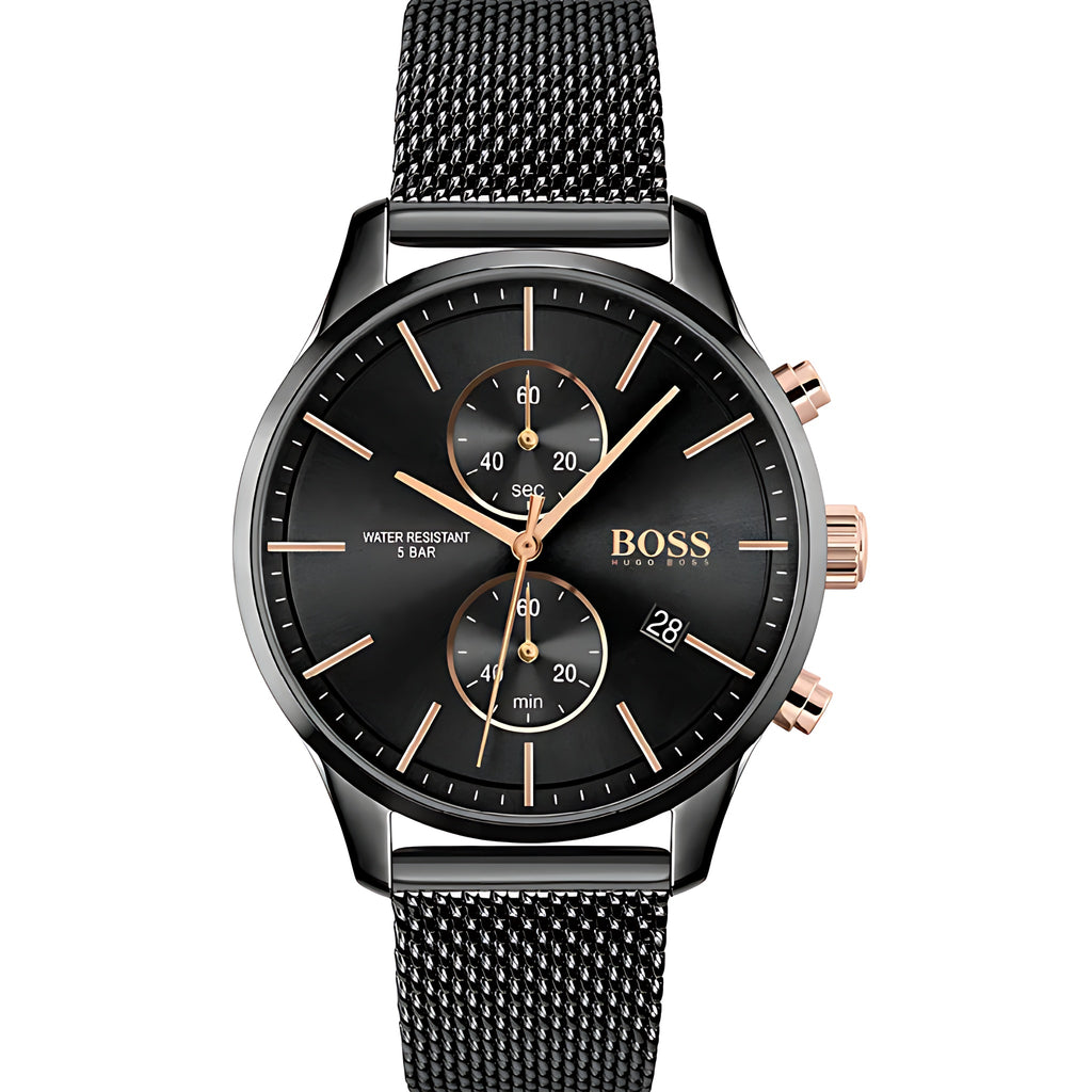 Hugo Boss Associate Chronograph Schwarz Edelstahl HB1513811