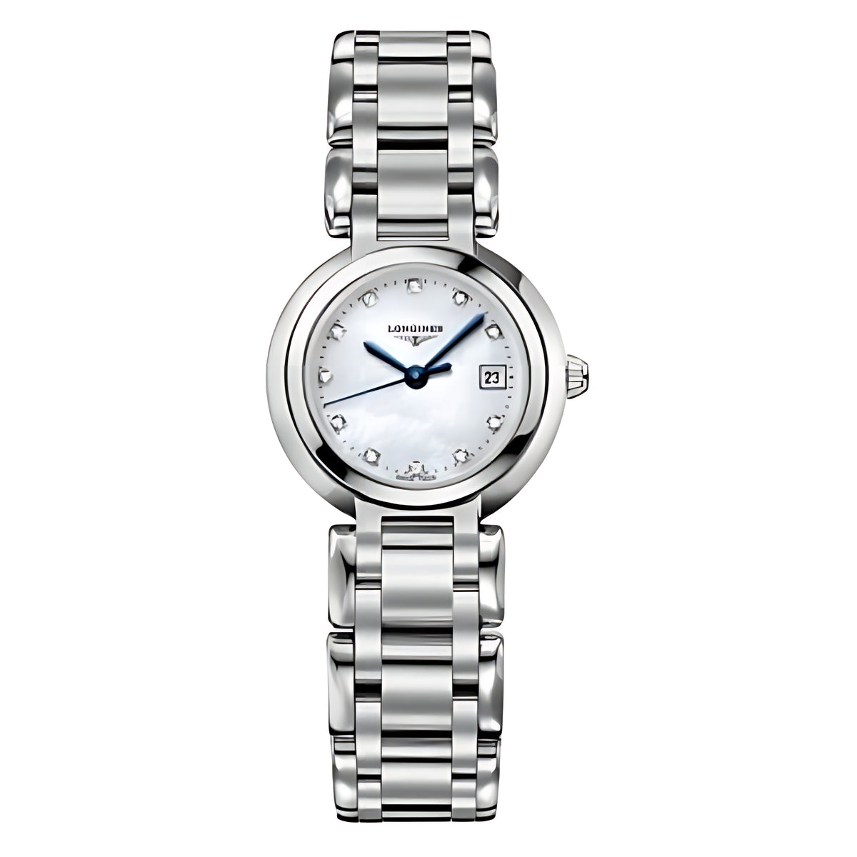 Longines PrimaLuna Quarz-Damenuhr Perlmutt Diamanten 26,5 mm Hauptbild